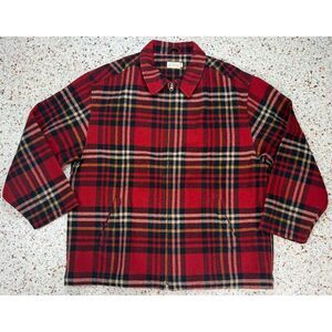 J.Crew Men's Vintage Rare Full Zip‎ Wool Blend Long Sleeve Jacket Size XL